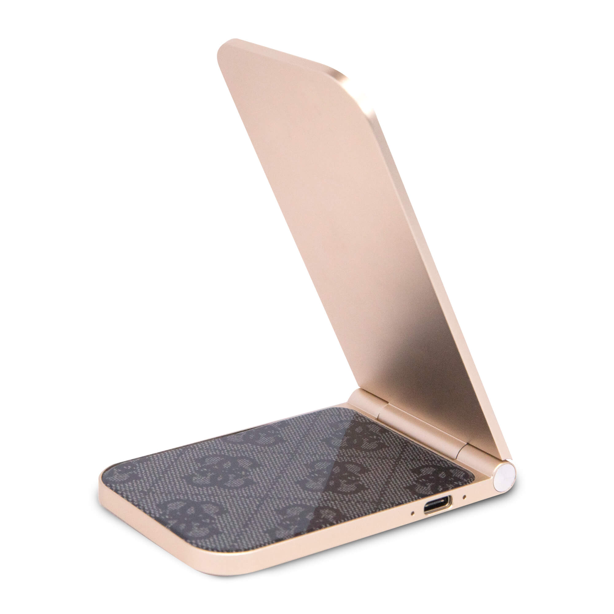 Guess MagSafe Pattern 2in1 15W Πτυσσόμενος Ασύρματος Φορτιστής MagSafe - Black