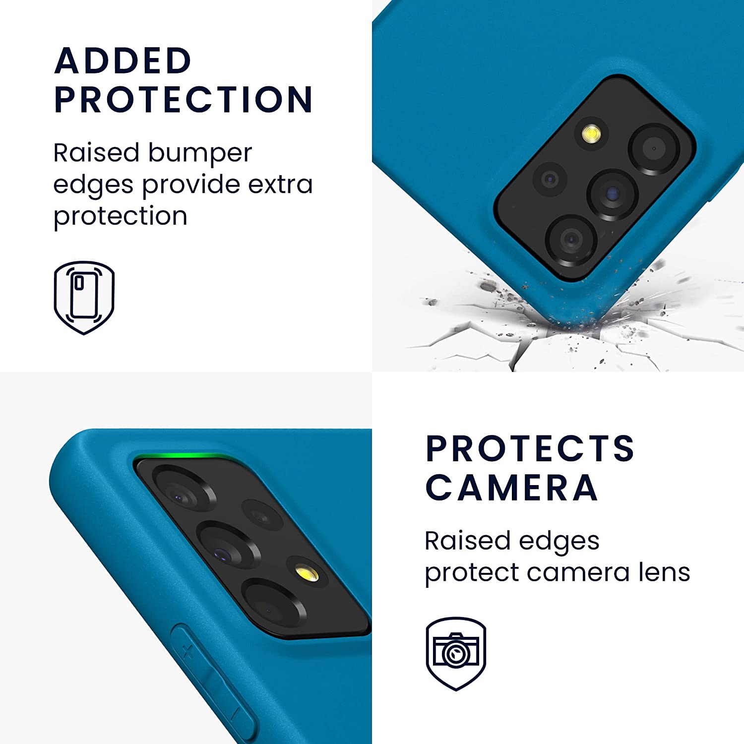 KW Samsung Galaxy A53 5G Θήκη Σιλικόνης TPU - Caribbean Blue - 57808.224