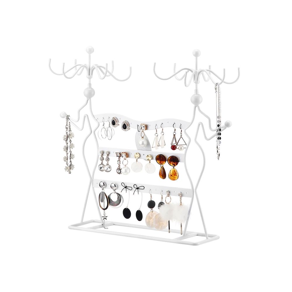 Songmics Μεταλλικό Stand Κοσμημάτων - White - JDS78W