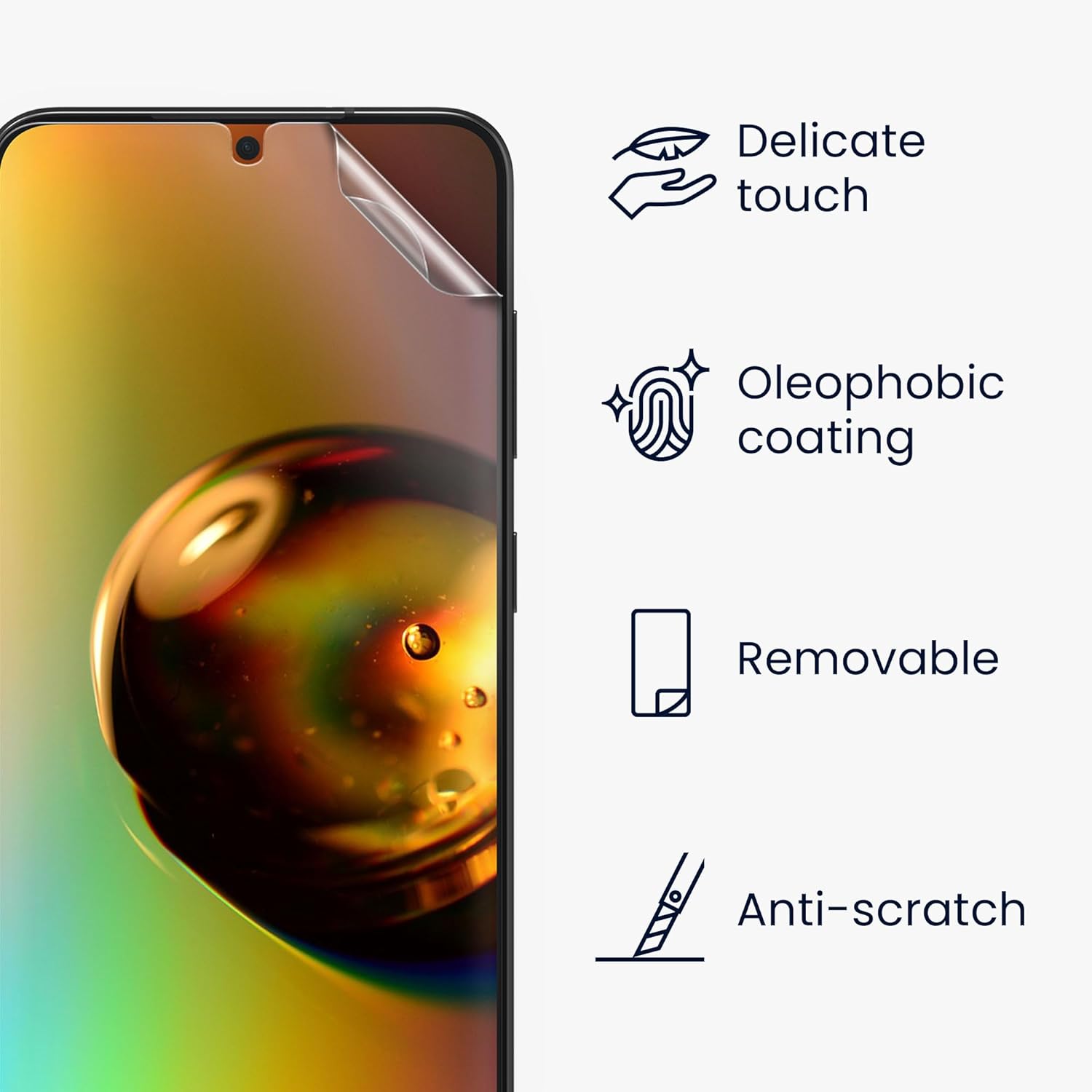 KW Samsung Galaxy S24+ Τρεις Μεμβράνες Προστασίας Οθόνης - Διάφανες