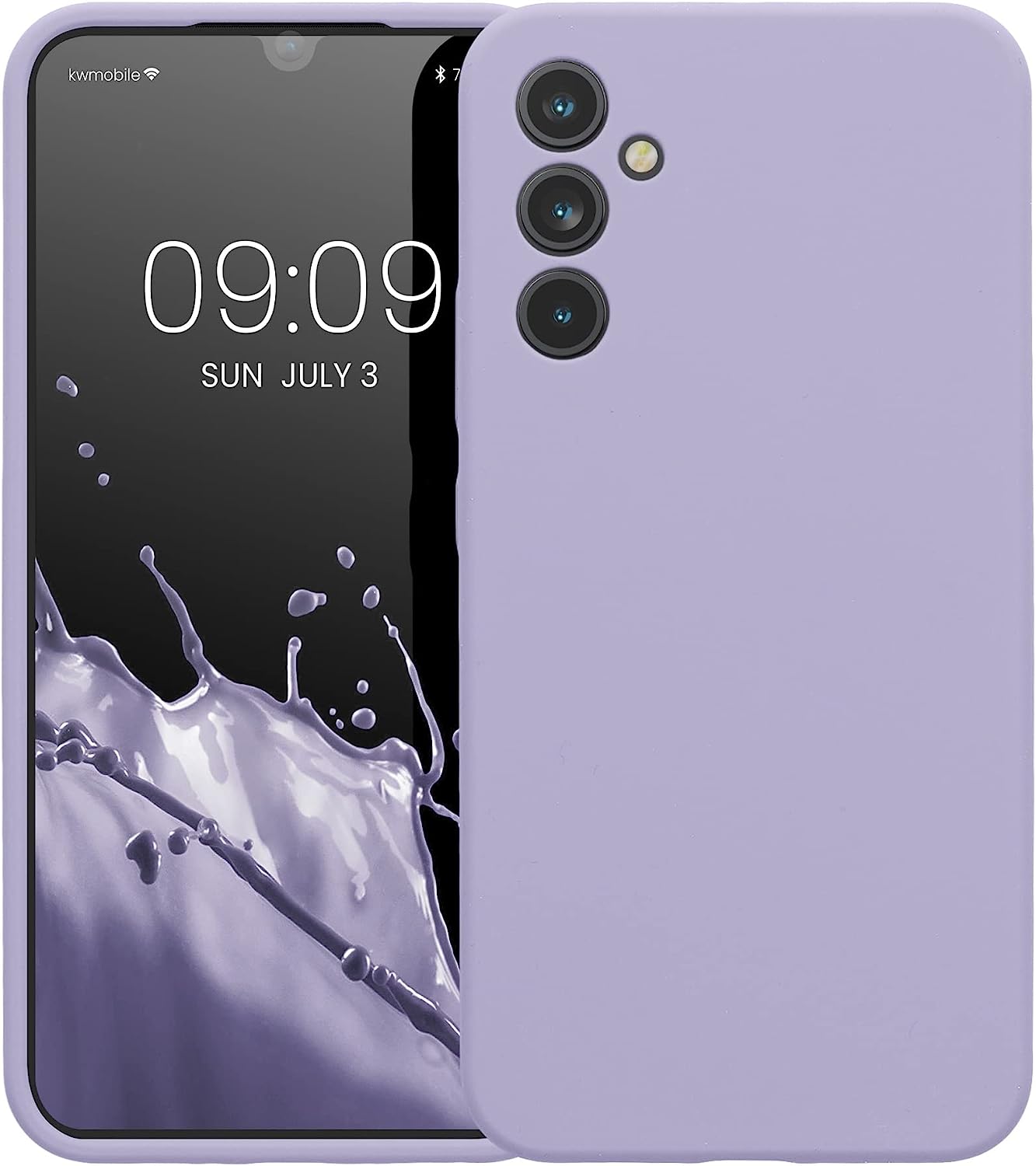 KW Samsung Galaxy A34 5G Θήκη Σιλικόνης Rubber TPU - Lavender - 60807.108