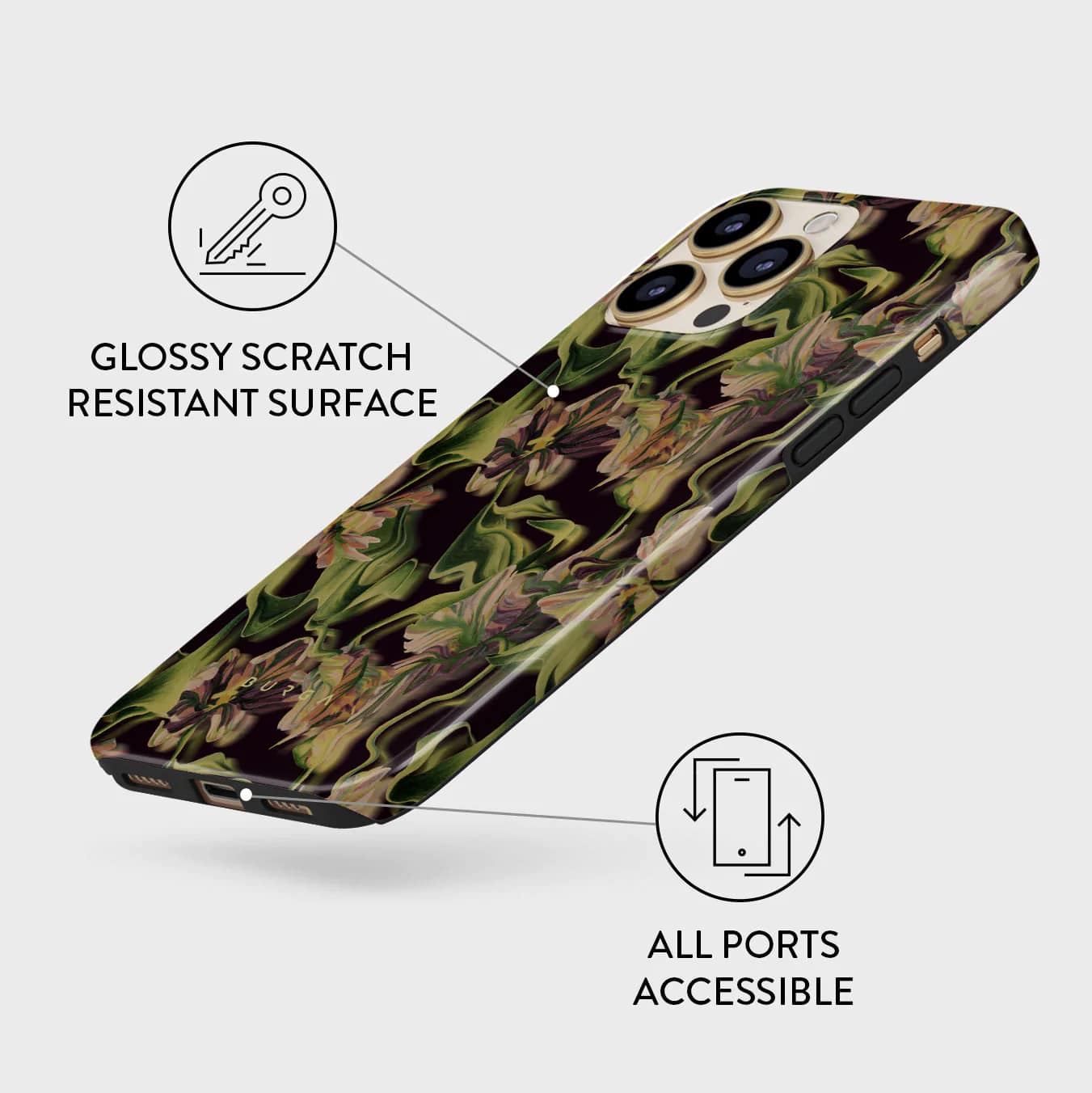 Burga iPhone 13 Pro Fashion Tough Σκληρή Θήκη - Subtropical