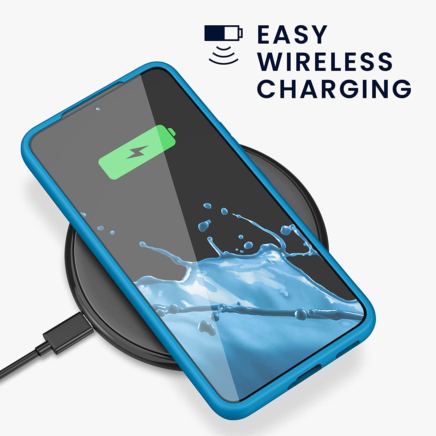 KW Samsung Galaxy S22 Θήκη Σιλικόνης TPU - Caribbean Blue - 56758.224