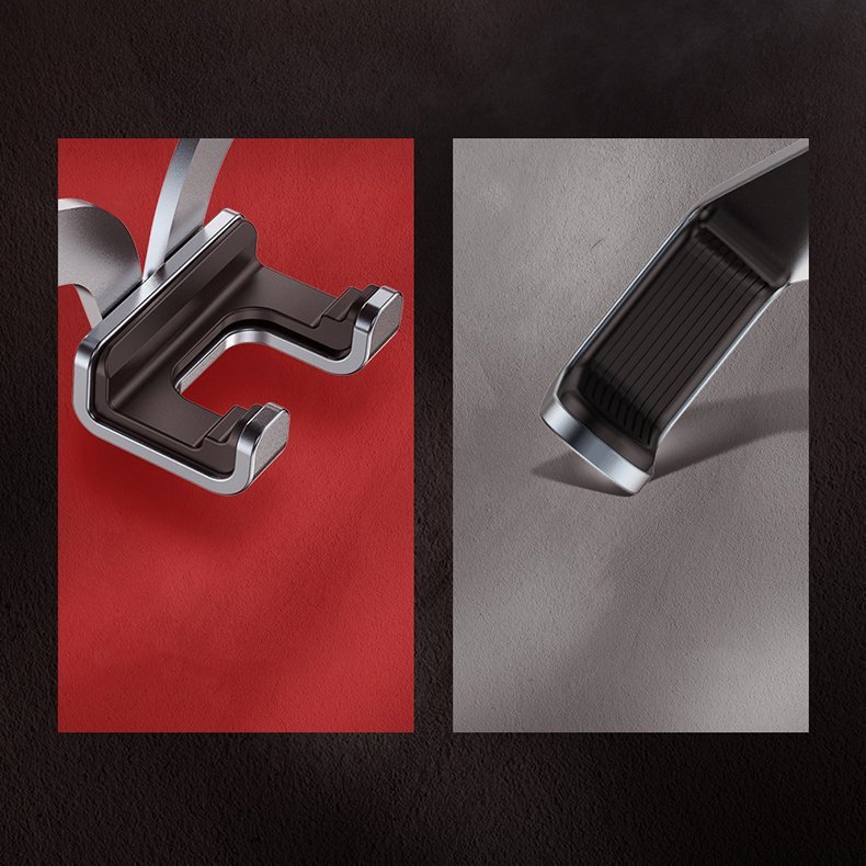 Joyroom Mini Folding Metal Gravity Holder - Universal Βάση Αυτοκινήτου Αεραγωγού - Black - JR - ZS211