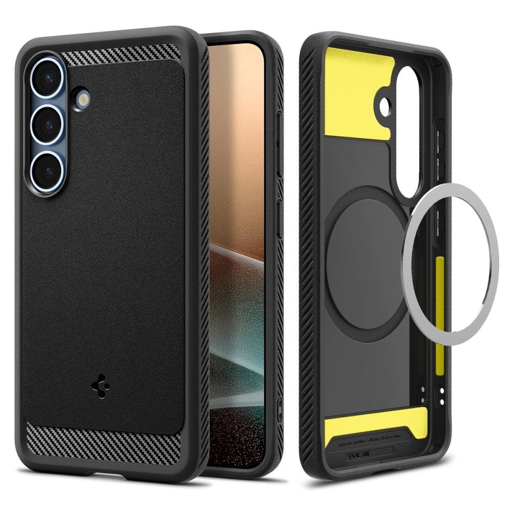 Spigen Samsung Galaxy S25 - Rugged Armor Mag - Θήκη TPU με MagSafe - Matte Black