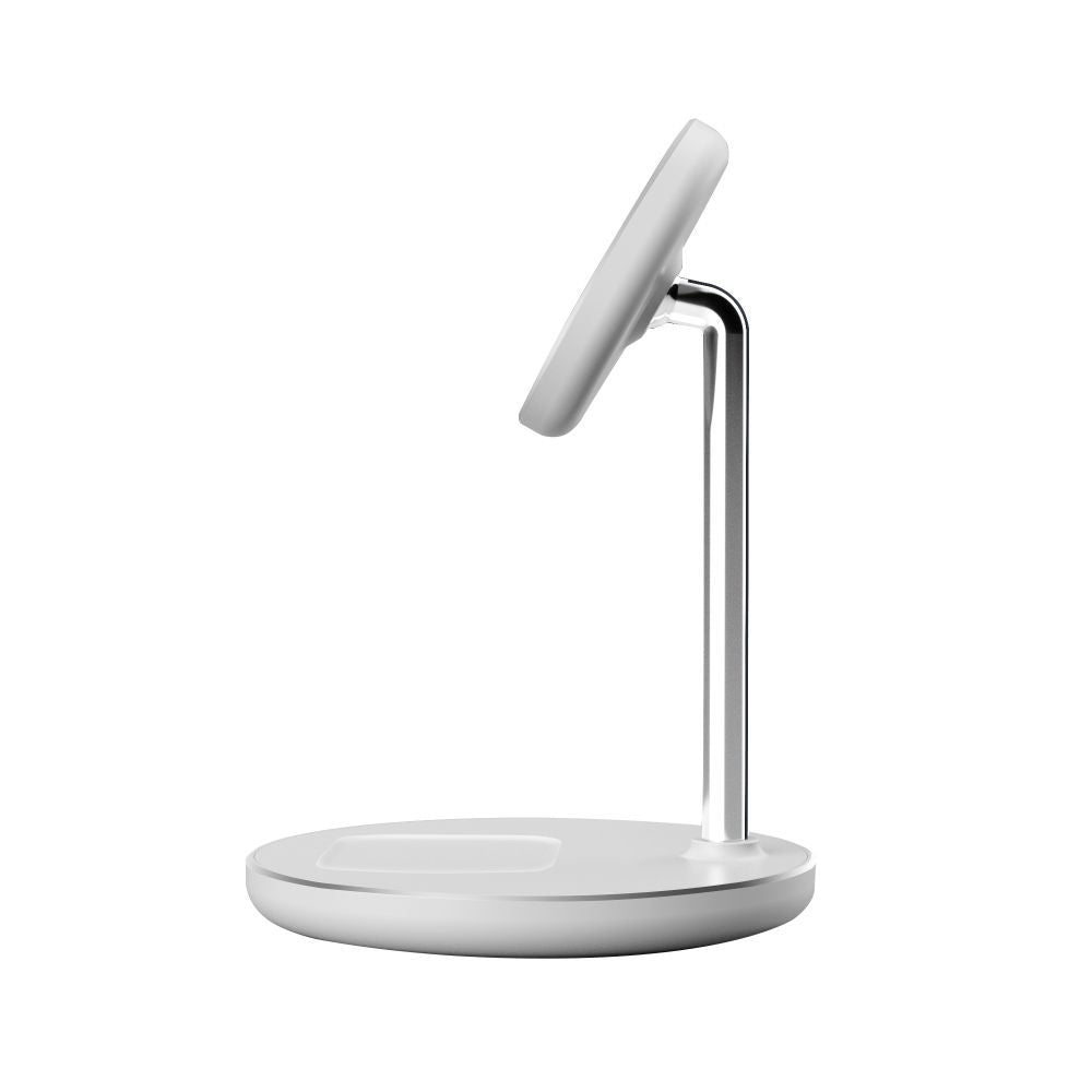 Tech-Protect QI15W-A39 2in1 Ασύρματος Φορτιστής MagSafe με Καλώδιο Type-C to Type-C - White