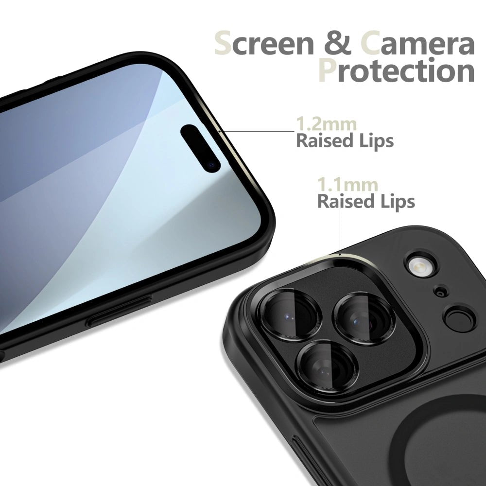 Tech - Protect iPhone 17 Pro Max - MagCam MagSafe - Σκληρή Θήκη με Πλαίσιο Σιλικόνης και Προστασία Κάμερας - Matte Black