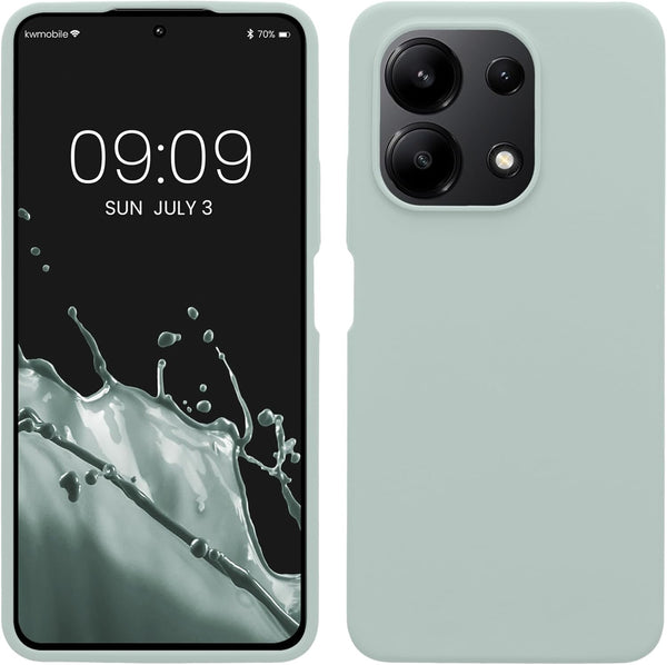 KW Xiaomi Redmi Note 13 4G Θήκη Σιλικόνης Rubberized TPU - Cool Mint