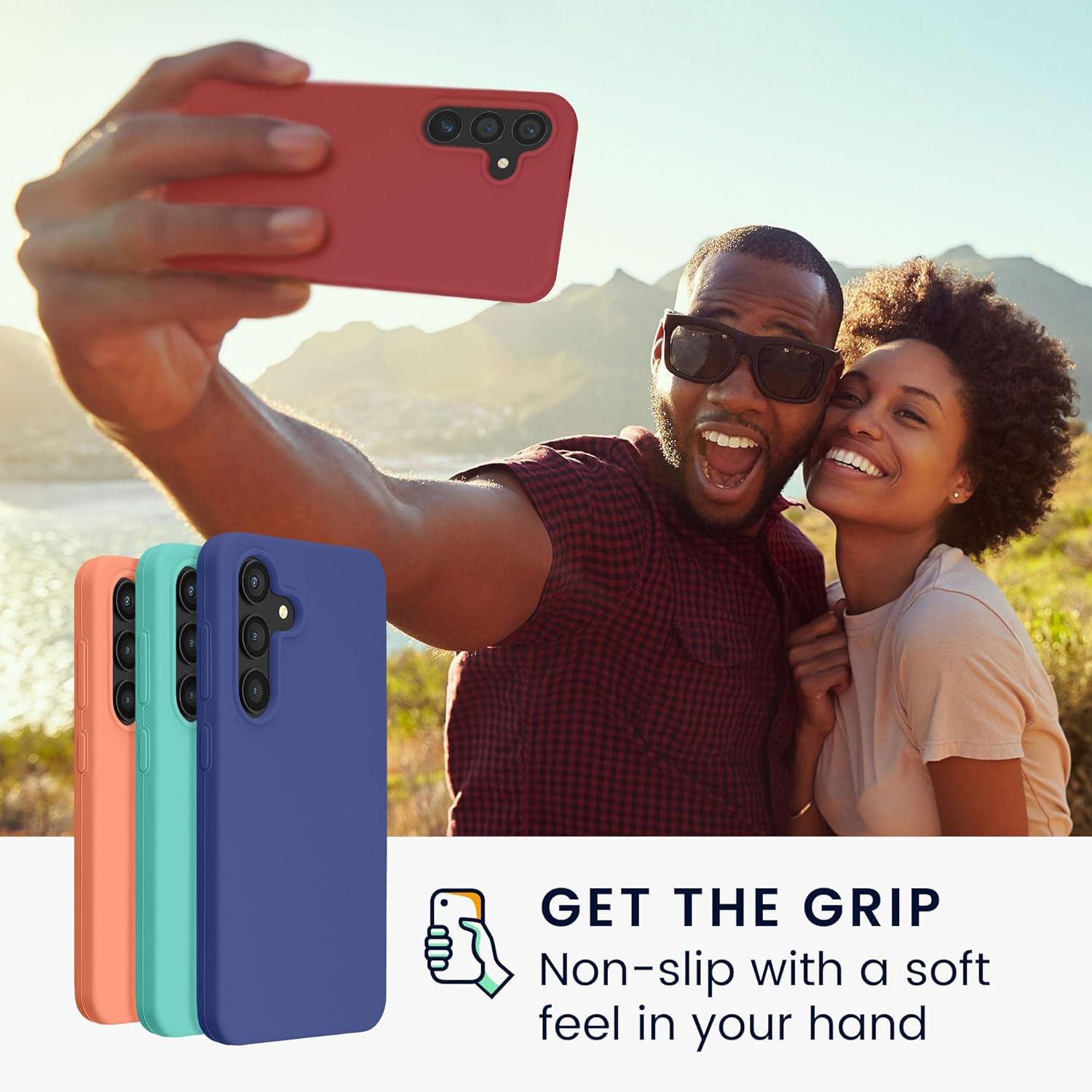 KW Samsung Galaxy S24+ Θήκη Σιλικόνης Rubberized TPU - Dark Rose