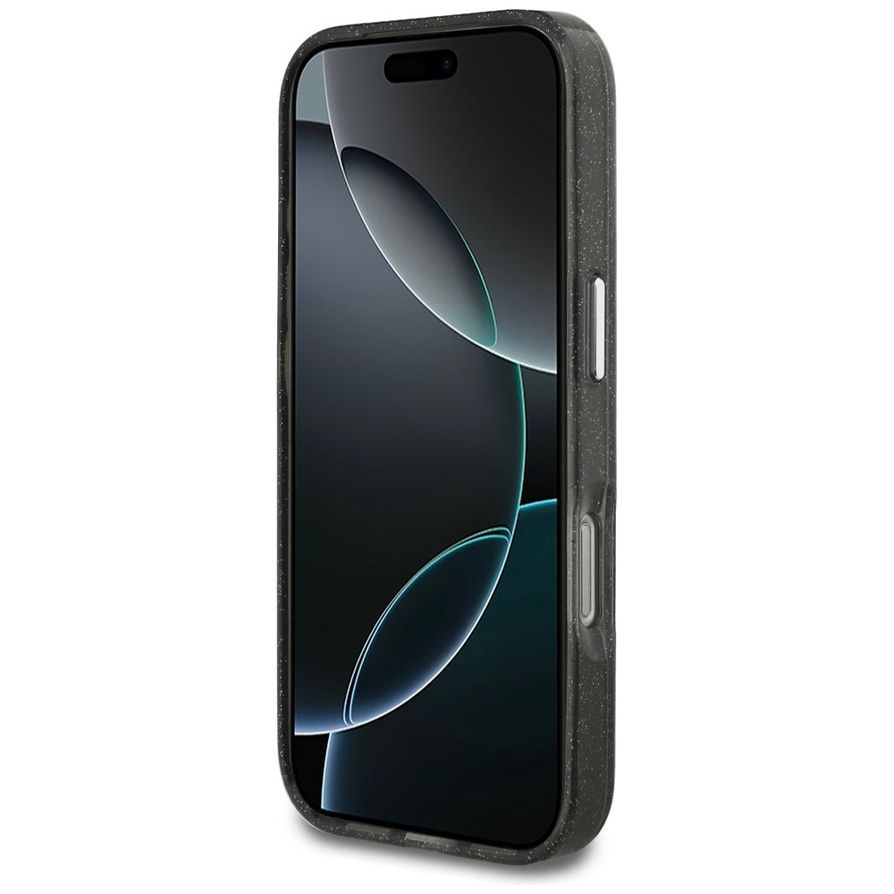 Karl Lagerfeld iPhone 17 Pro - IML Glitter Karl and Choupette Heads Logo MagSafe - Σκληρή Θήκη με Πλαίσιο Σιλικόνης - Black - KLHMP17LHMKBKCHOK