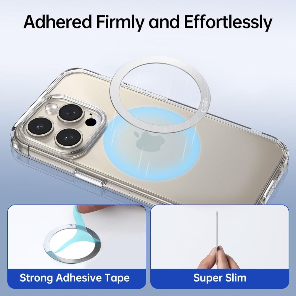 Tech-Protect MMP-110 Magnetic Δακτύλιος MagSafe - 2 Τεμάχια - Silver / Silver