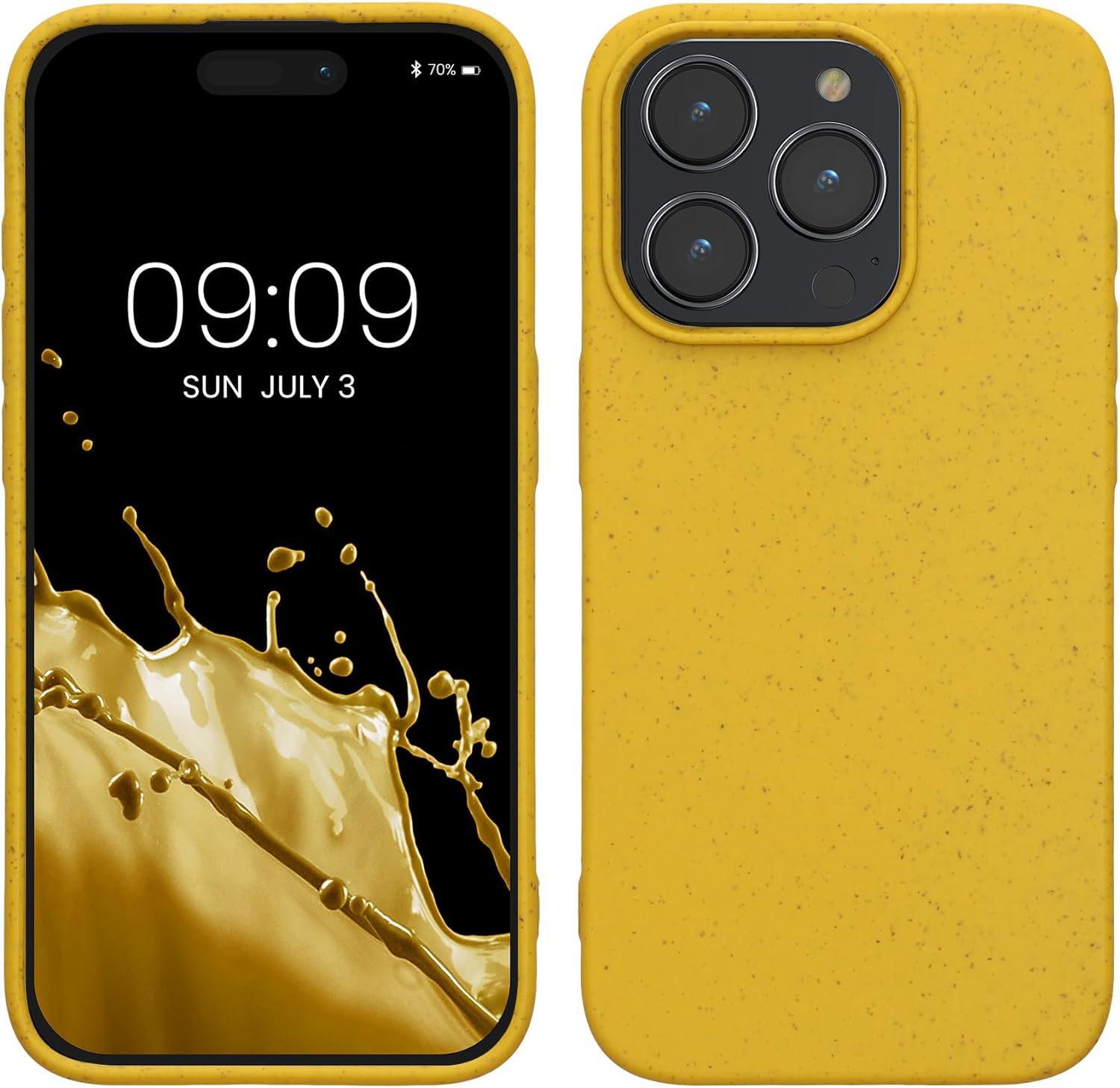 Kalibri iPhone 15 Pro Θήκη Σιλικόνης TPU με Ανακυκλώσιμο και Βιοδιασπώμενο Υλικό - Yellow