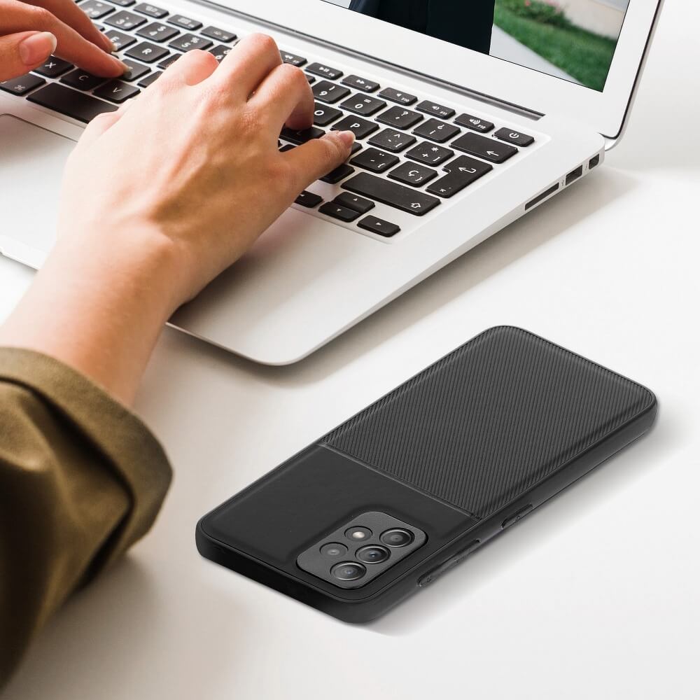 Forcell Samsung Galaxy A13 4G Noble Σκληρή Θήκη με Πλαίσιο Σιλικόνης - Black