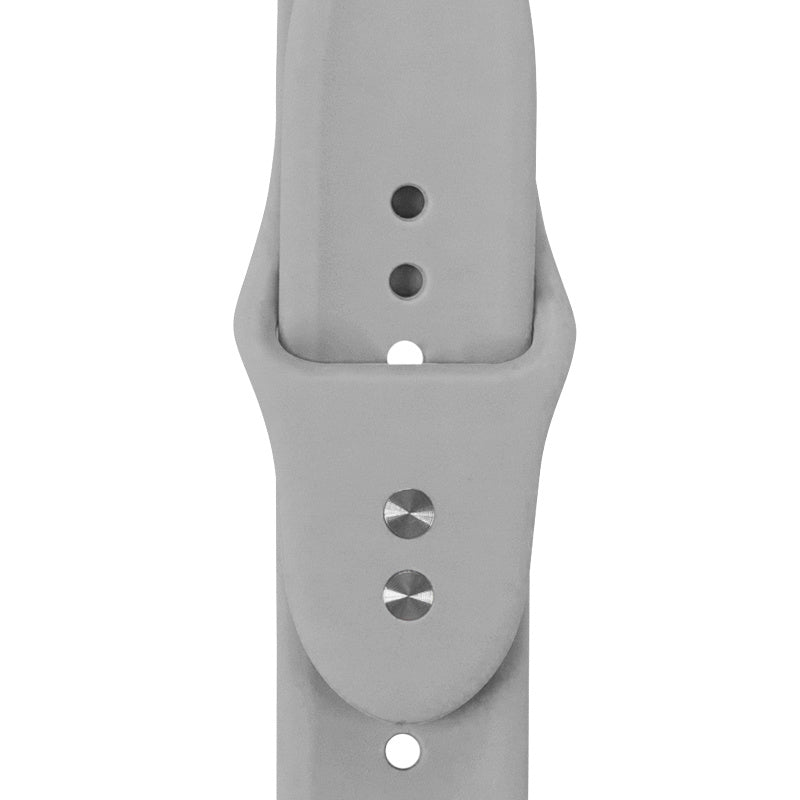 Crong Λουράκι Apple Watch 4/5/6/7/8/9/10/11 - SE (1/2/3) - ULTRA (1/2/3) - 44/45/46/49mm Σιλικόνης - Liquid Strap - Grey