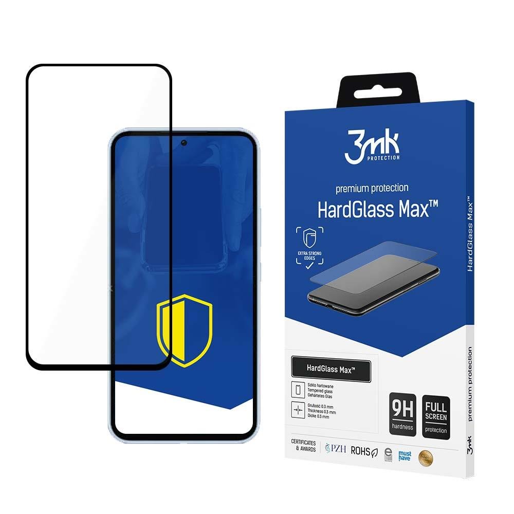 3MK Samsung Galaxy A54 5G HardGlass Max 0.30mm 9H Full Screen Αντιχαρακτικό Γυαλί Οθόνης - Black