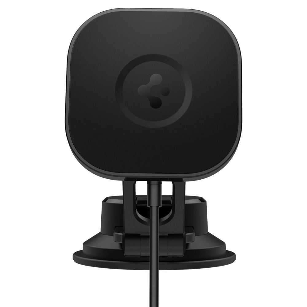 Spigen ITS35W-3 OneTap Pro 3 Magnetic MagSafe Charger Βάση Αυτοκινήτου Ταμπλό με Ασύρματη Φόρτιση 10W - Black