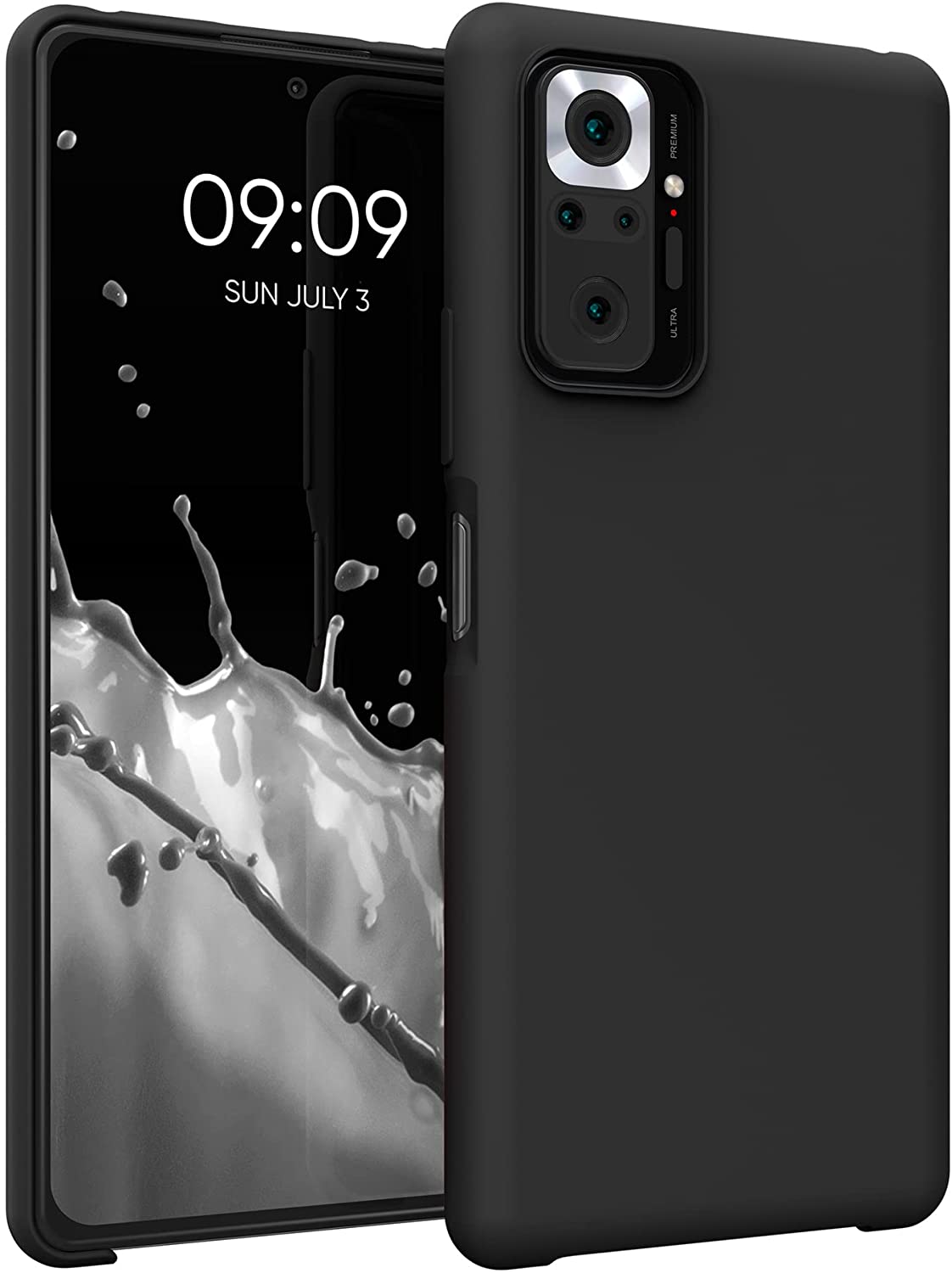 KW Xiaomi Redmi Note 10 Pro Θήκη Σιλικόνης Rubber TPU - Black - 54553.01