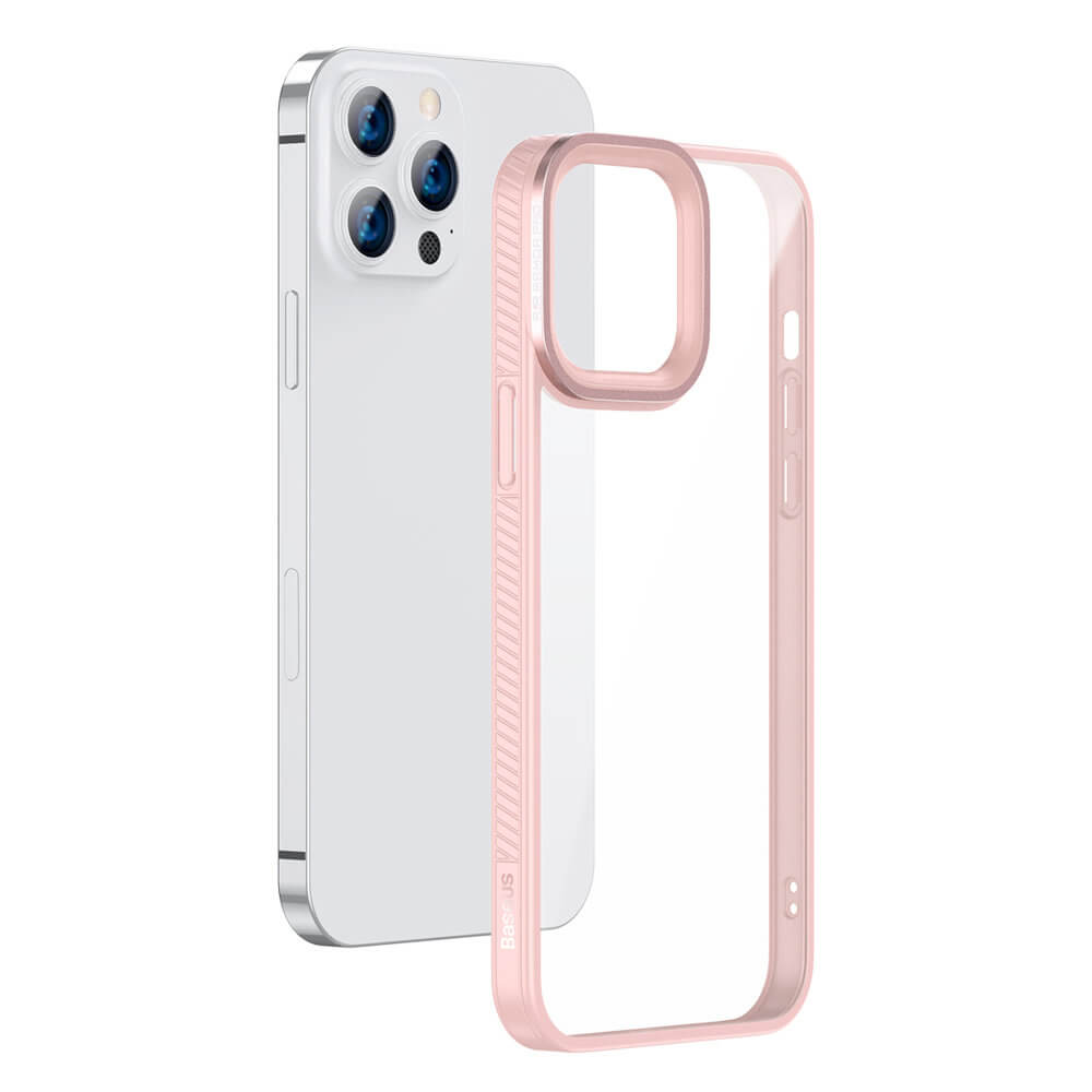 Baseus Crystal Hard Σκληρή Θήκη για iPhone 13 Pro - Pink - ARJT001004