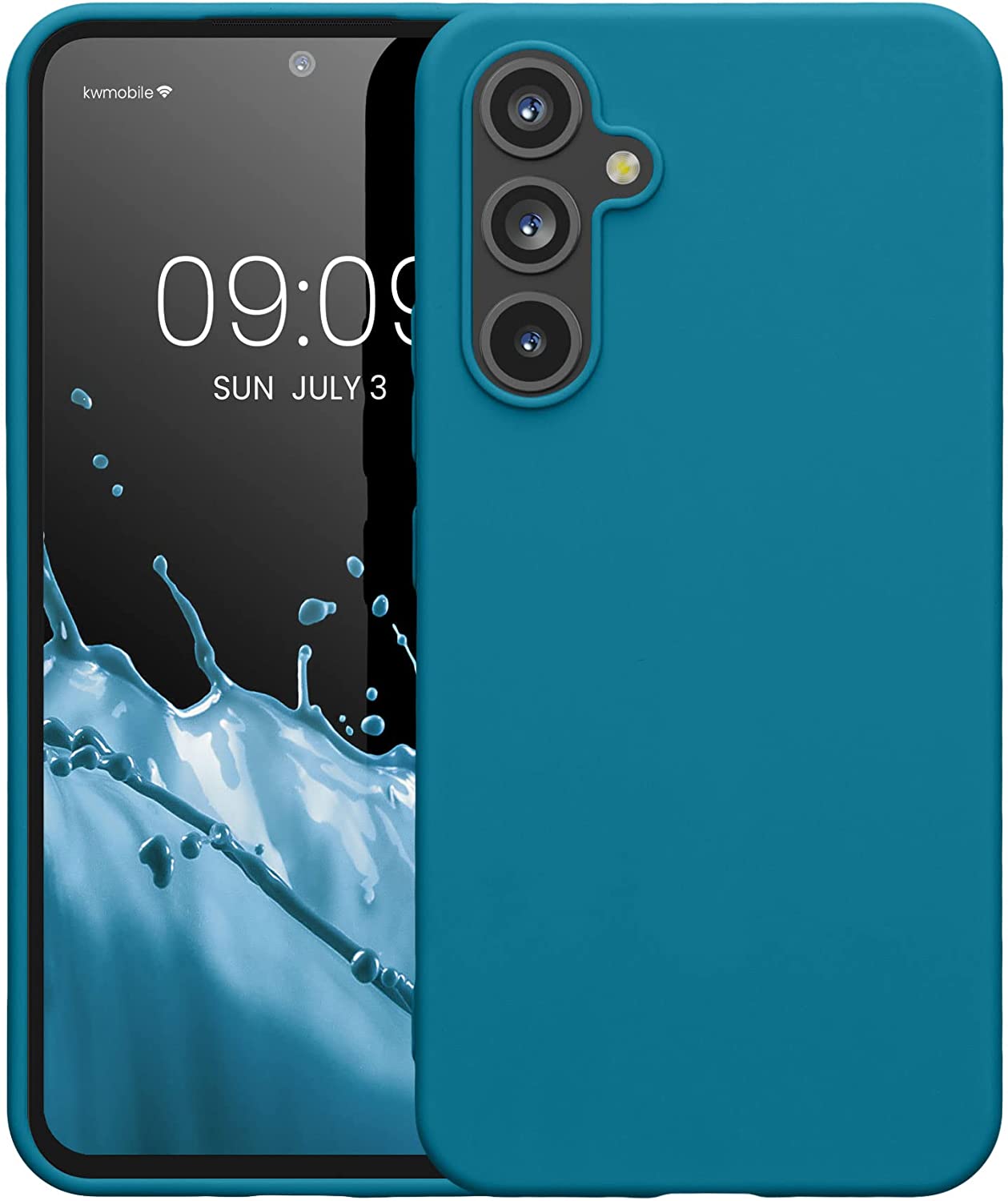 KW Samsung Galaxy A54 5G Θήκη Σιλικόνης TPU - Caribbean Blue - 60796.224