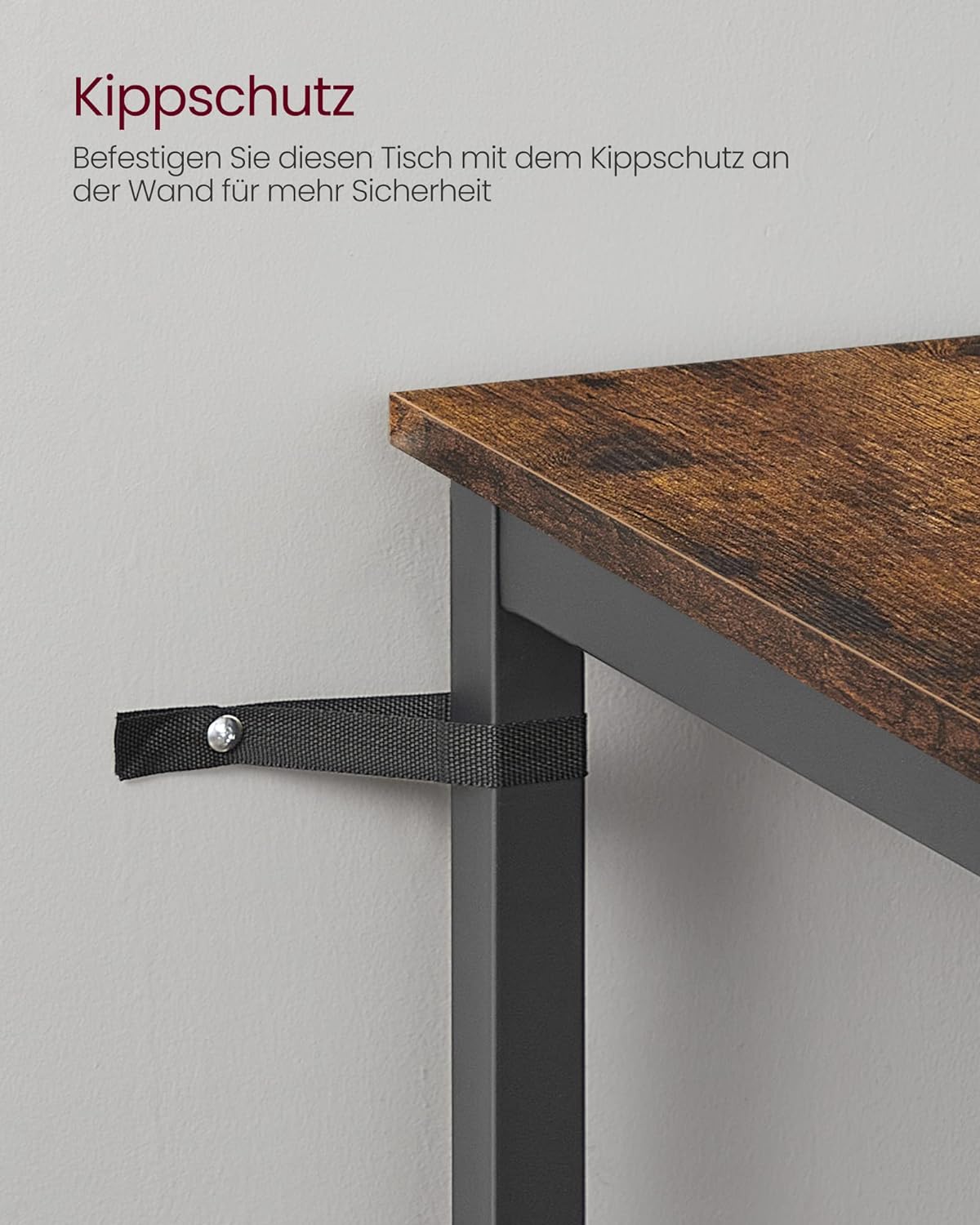 Vasagle Ψηλό Τραπέζι Μπαρ με Ξύλινη Επιφάνεια και Μεταλλικά Πόδια - 60 x 60 x 92 cm - Vintage Brown / Black - LBT25X - likebrands.gr