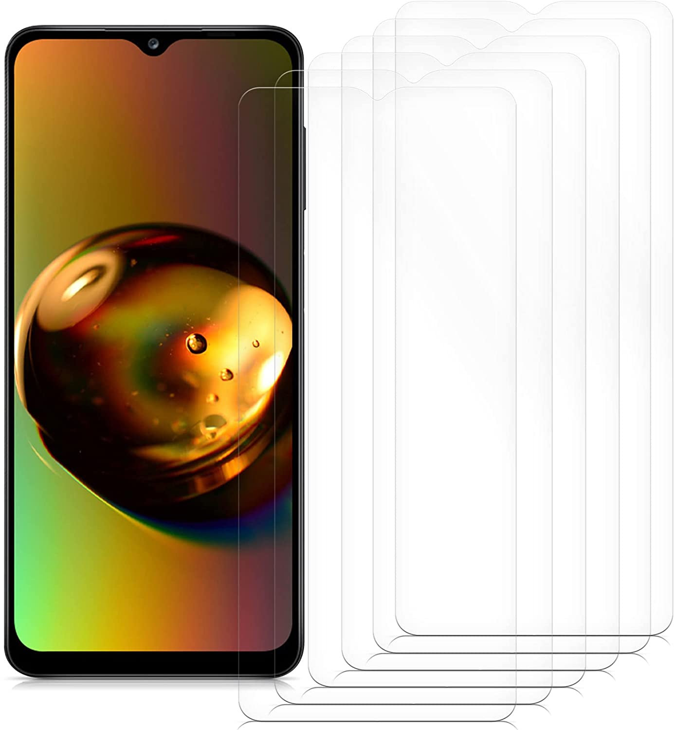 KW Samsung Galaxy A13 4G - 6 Μεμβράνες Προστασίας Οθόνης - Διάφανες - 57883.1