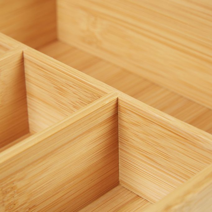 Relaxdays Διοργανωτής Γραφείου από Μπαμπού - Natural - 4052025261252