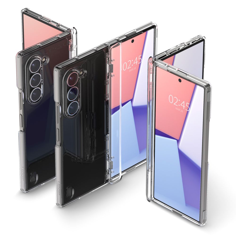 Spigen Samsung Galaxy Z Fold6 - Ultra Hybrid Pro Σκληρή Θήκη με Πλαίσιο Σιλικόνης - Crystal Clear