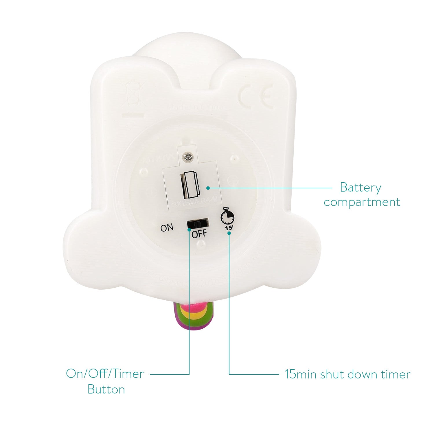 Navaris LED Unicorn Night Light RGB - Παιδικό Νυχτερινό Φως με Αλλαγή Χρωμάτων - White - 42637