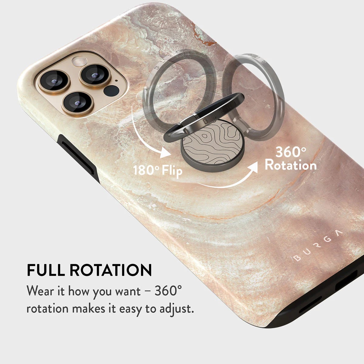 Burga Ring Holder - Δαχτυλίδι Συγκράτησης Κινητού - Βάση Στήριξης - Gunmetal - Wild Terrain