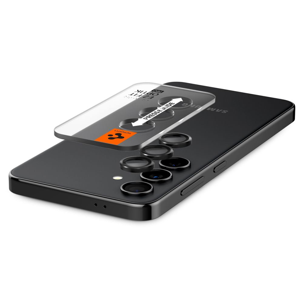 Spigen Samsung Galaxy S24+ Optik.TR EZ Fit Αντιχαρακτικό Γυαλί για την Κάμερα - 2 Τεμάχια - Black