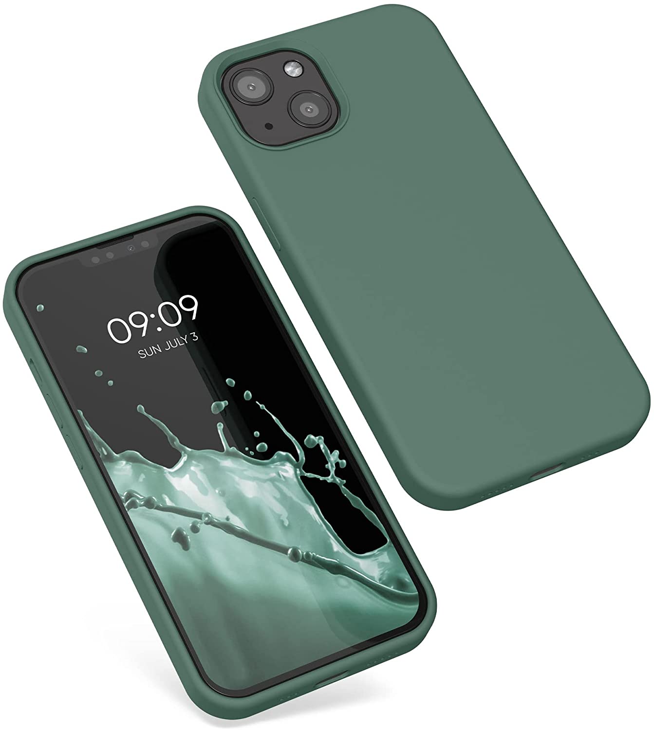 KW iPhone 13 Θήκη Σιλικόνης Rubberized TPU - Forest Green - 55878.166