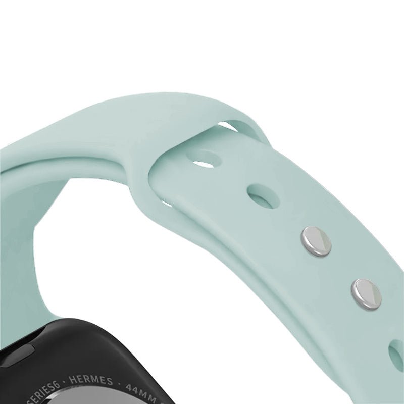 Crong Λουράκι Apple Watch 4/5/6/7/8/9/10/11 - SE (1/2/3) - ULTRA (1/2/3) - 44/45/46/49mm Σιλικόνης - Liquid Strap - Mint