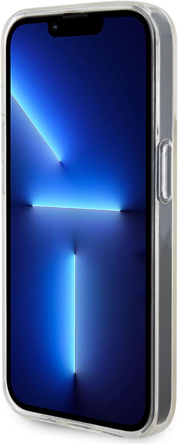 Guess iPhone 15 Pro IML Faceted Mirror Disco Iridescent Σκληρή Θήκη με Πλαίσιο Σιλικόνης - Pink - GUHCP15LHDECMP