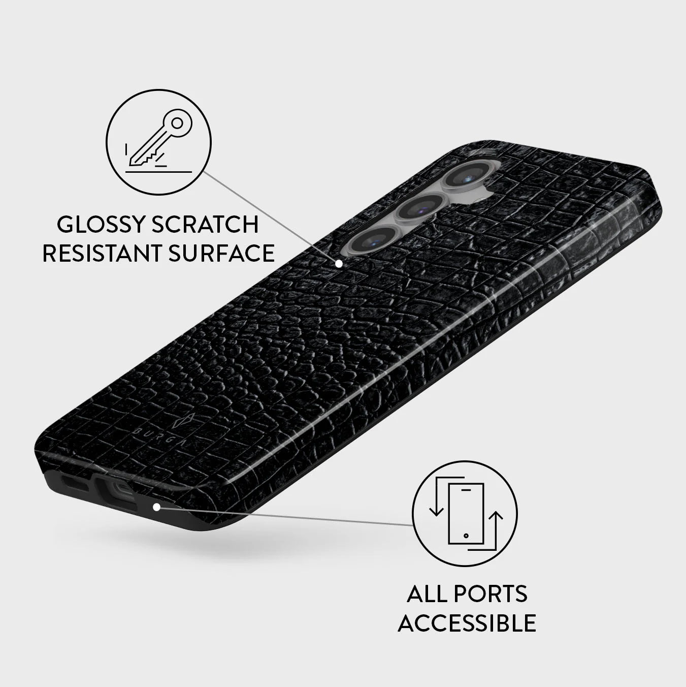 Burga Samsung Galaxy S24 Plus Fashion Tough Σκληρή Θήκη - Reaper's Touch