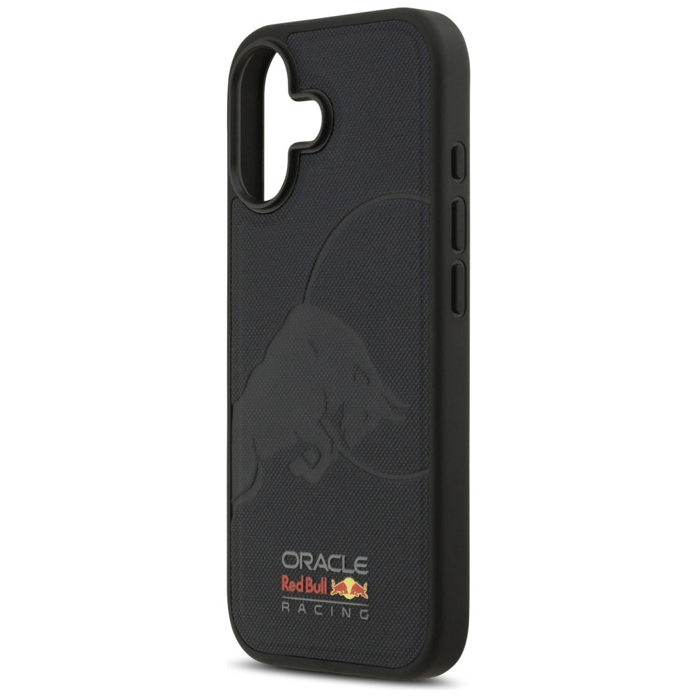 Red Bull iPhone 17 - Meshed Debossed Bull MagSafe - Σκληρή Θήκη με Επένδυση Συνθετικού Δέρματος και Πλαίσιο Σιλικόνης - Navy - RBHMP17S24PUBUFV