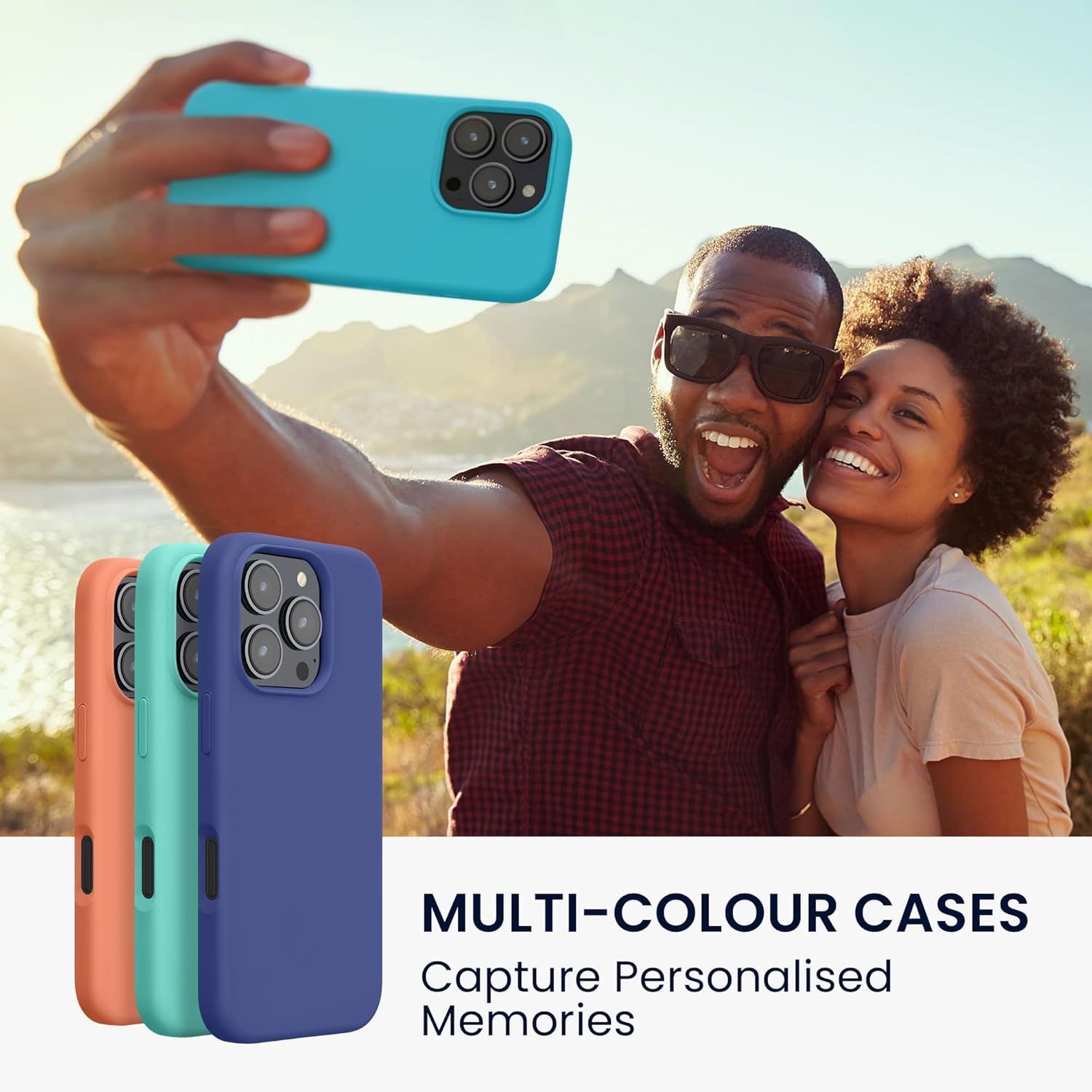 KW iPhone 16 Pro Max Θήκη Σιλικόνης Rubberized TPU - Cool Glacier