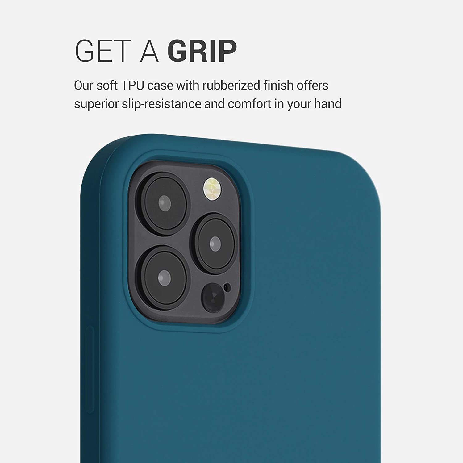 KW iPhone 12 / iPhone 12 Pro Θήκη Σιλικόνης Rubber TPU - Teal Matte - 52641.57