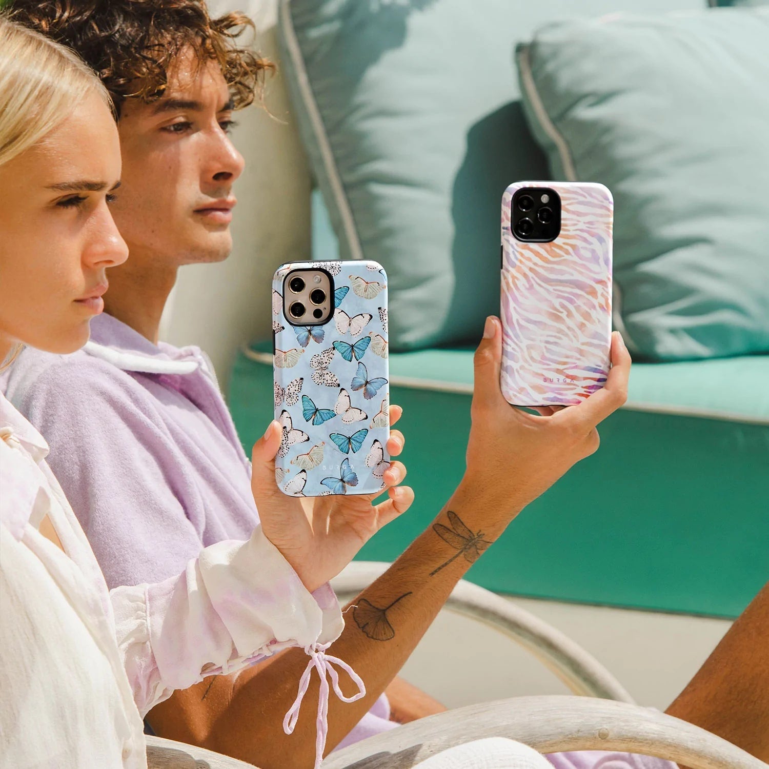 Burga iPhone 14 Pro Max Fashion Tough Σκληρή Θήκη - Give Me Butterflies