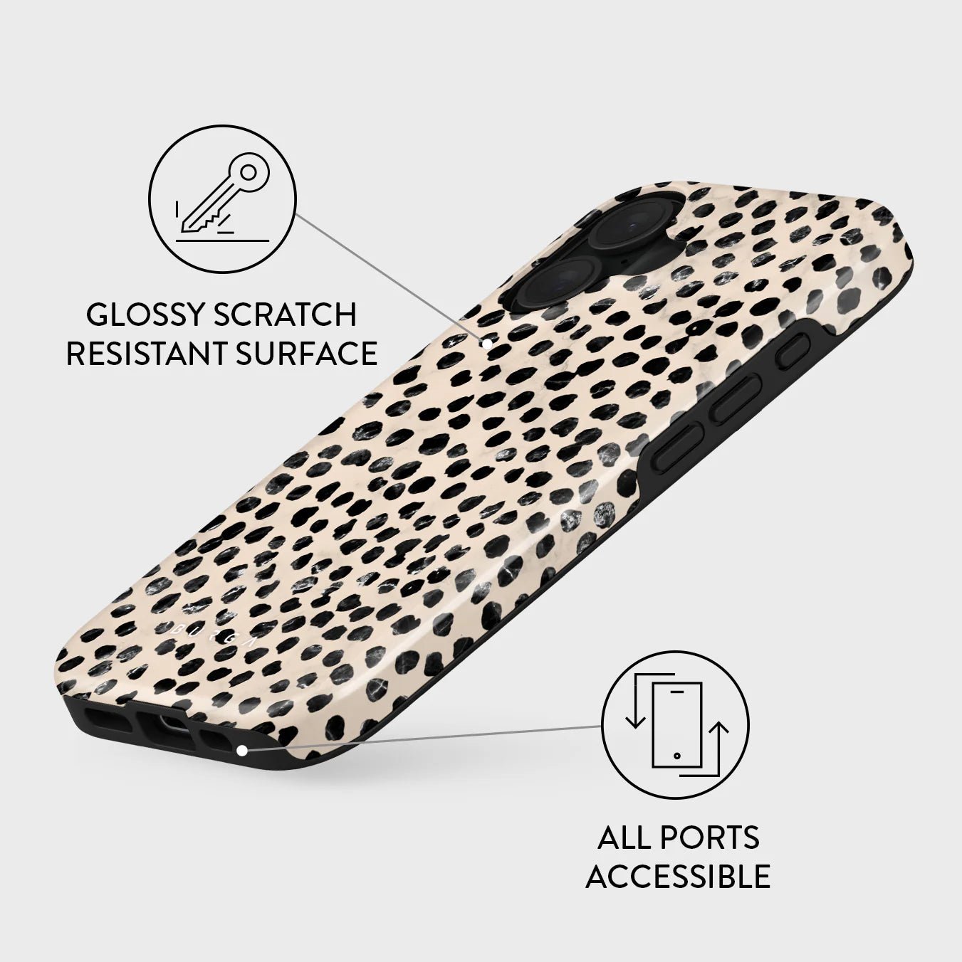 Burga iPhone 16 Plus Fashion Tough MagSafe Σκληρή Θήκη με MagSafe - Almond Latte