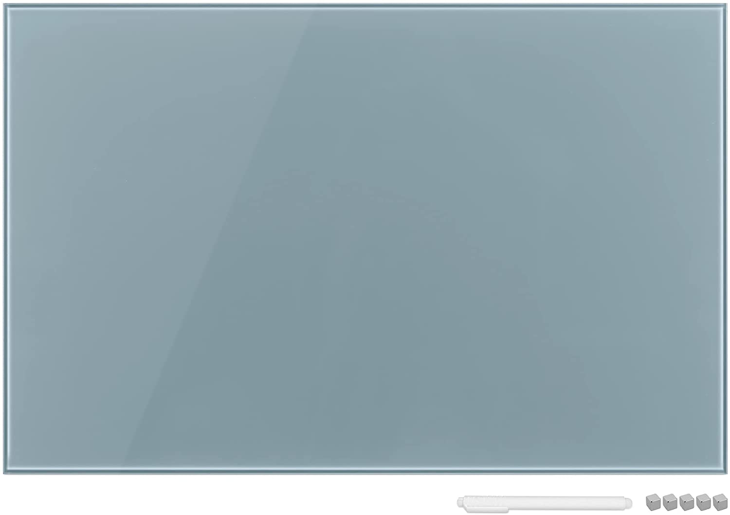 Navaris Μαγνητικός Γυάλινος Πίνακας - 60 x 40cm - Grey - 49647.22