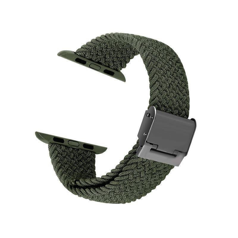 Crong Λουράκι Apple Watch 4/5/6/7/8/9/10/11 - SE (1/2/3) - Ultra (1/2/3) - 42/44/45/49mm Wave Band - Green