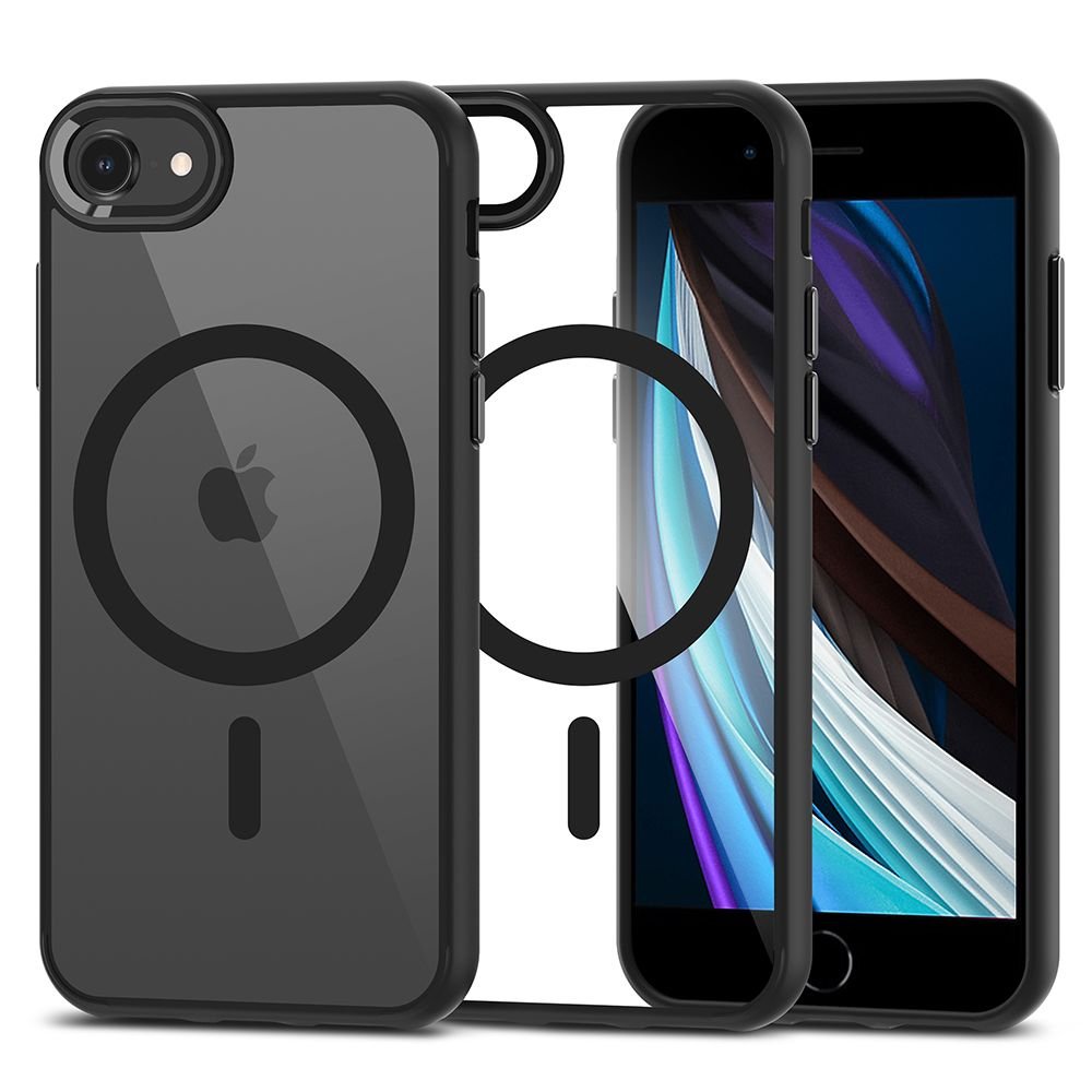 Tech - Protect iPhone SE 2022 / SE 2020 / 7 / 8 MagMat Σκληρή Θήκη με Πλαίσιο Σιλικόνης και MagSafe - Black / Διάφανη