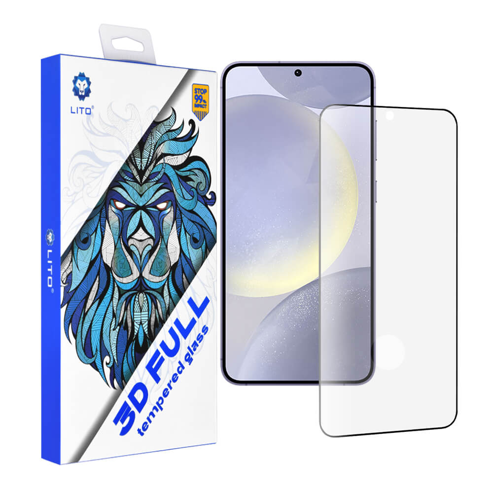 Lito Samsung Galaxy S24 Plus / S25 Edge 0.26mm 3D Full Cover Ultra Thin Glass 9H Full Screen Αντιχαρακτικό Γυαλί Οθόνης - Black