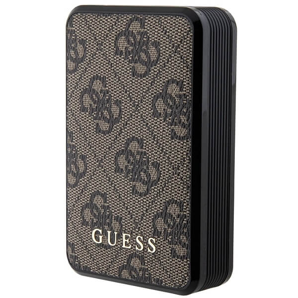 Guess PowerBank 18W - 4G Leather Metal Logo - 10000 mAh - Brown - GUPB10DP4GEGW