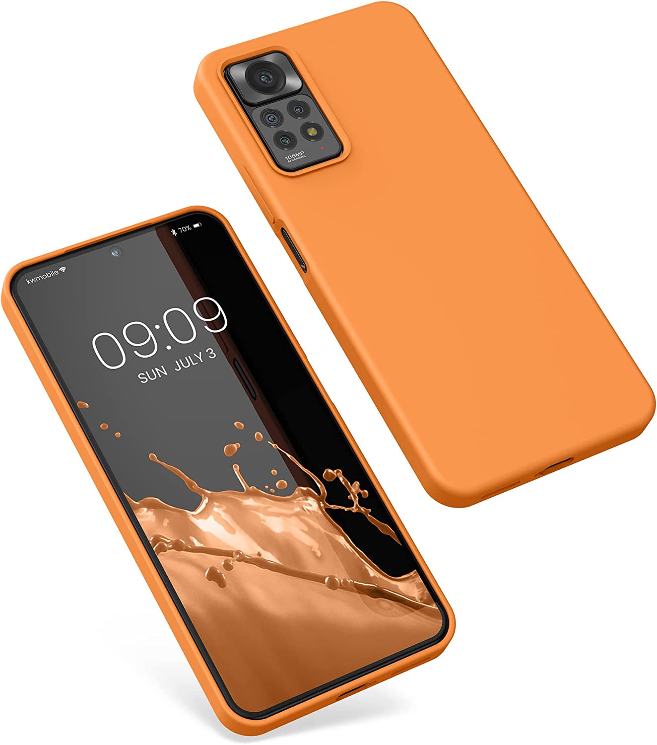 KW Xiaomi Redmi Note 11 Pro / Note 11 Pro 5G Θήκη Σιλικόνης Rubberized TPU - Fruity Orange - 57373.150