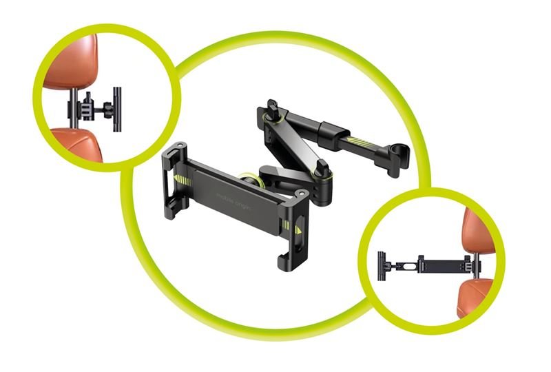 Mobile Origin Stretchable Βάση Αυτοκίνητου για τα Πίσω Καθίσματα MO7 - Black