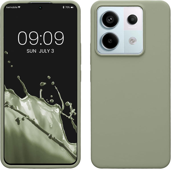 KW Xiaomi Redmi Note 13 Pro 5G / Poco X6 5G Θήκη Σιλικόνης Rubberized TPU - Grey Green
