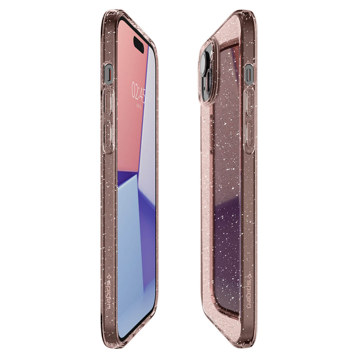 Spigen iPhone 15 Plus Liquid Crystal Θήκη Σιλικόνης - Glitter Rose