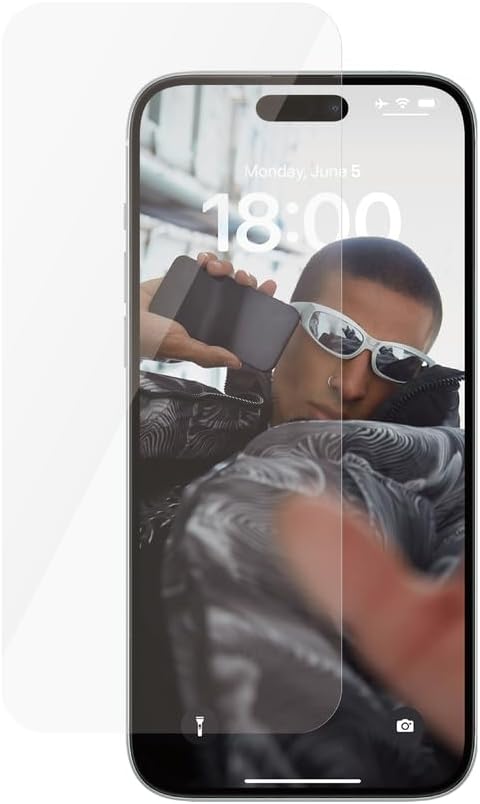 Safe by PanzerGlass iPhone 15 Plus Ultra-Wide Fit Case Friendly Full Screen Αντιχαρακτικό Γυαλί Οθόνης - Διάφανο - SAFE95536