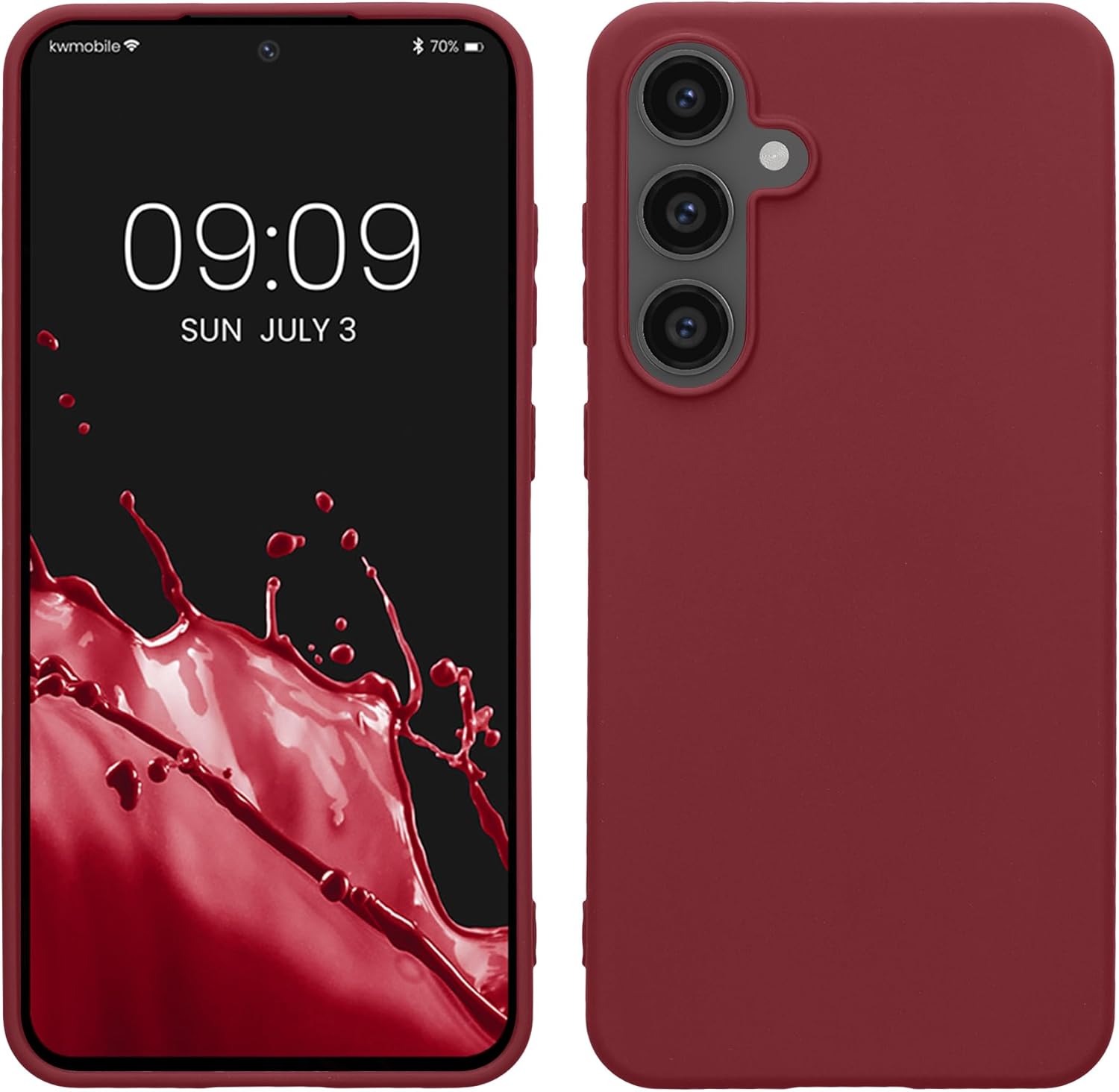 KW Samsung Galaxy S24 FE Λεπτή Θήκη Σιλικόνης TPU - Bordeaux Purple